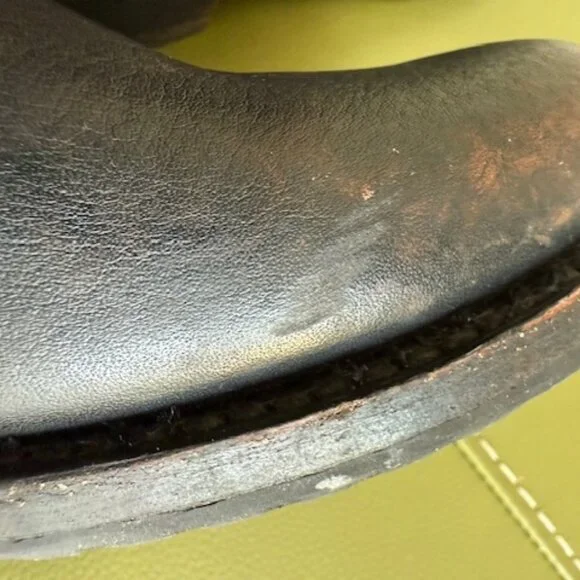 Frye Veronica Bootie distressed black leather size W 11 - Picture 10 of 10